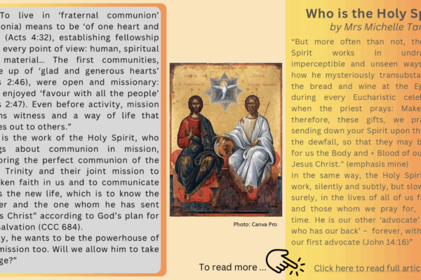 Who is the Holy Spirit? by Michelle Tan