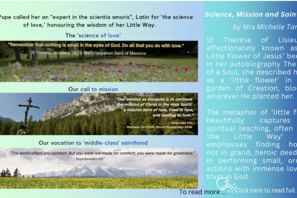 Science, Mission and Sainthood by Michelle Tan