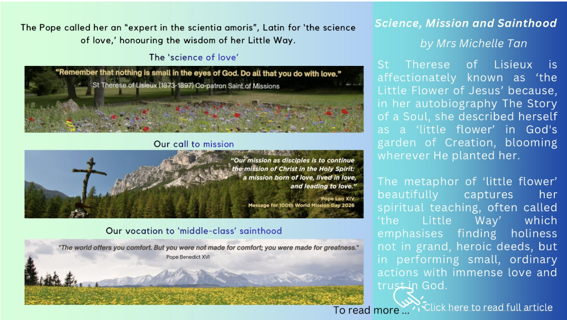Science, Mission and Sainthood by Michelle Tan